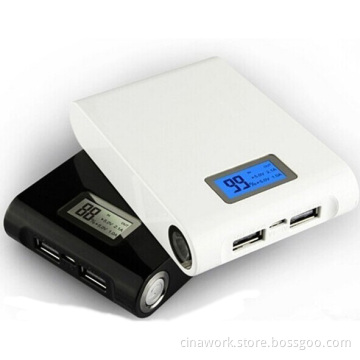 10400mAh Ultra High Capacity Compact External Battery Power Bank Portable Charger With LED Display With Flashlight